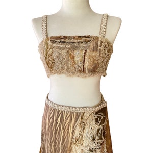 Summer skirt set, fairytale top set, Natural woman’s clothing made in Italy