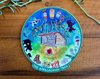 Naklejka turystyczna: Szlak Appalachów / Winyl 4,8" matowy