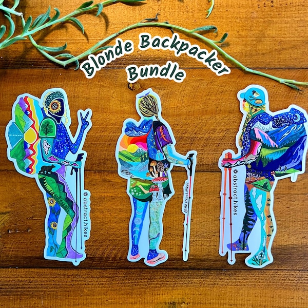 Blonde Backpackers / 3 Stickers / Vinyl 5"