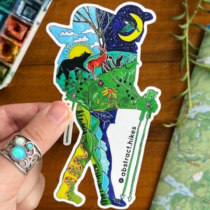 Hiking Sticker: &quot;AT Hiker&quot; / Vinyl 5&quot;