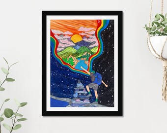 Hiker Portal Print
