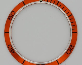 Bezel Insert For & Fits Omega Watch Orange Black Part 082SU1773 Cases 168 196