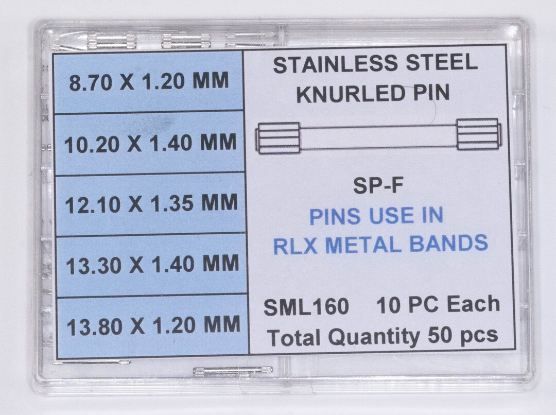 50x Set Knurled Link Pins for Rolex Straps Bands Bracelets Links Adjust