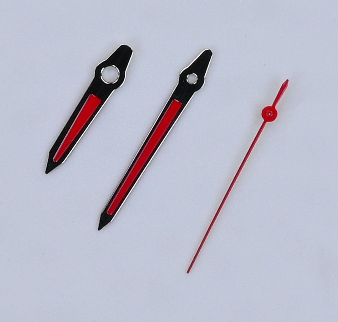 Red Black Quartz Watch Hands Set 120/70/17 ETA 2035 Miyota Etsy