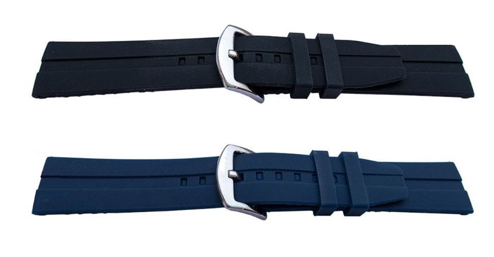 Uhrenarmband Extra Lang Büffelleder-Armband Für Uhren – Schwarz, 20 Mm, Extra Lang, Mit Dornschließe Uhrenarmband Xxl Extra Lang