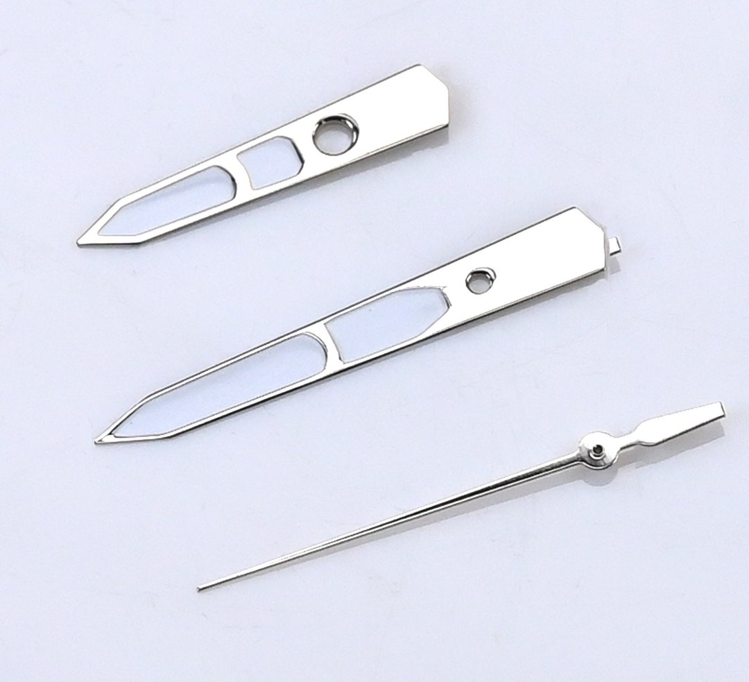 Silver Colour Quartz Watch Hands Set 120/70/17 ETA Fit 2035 Miyota