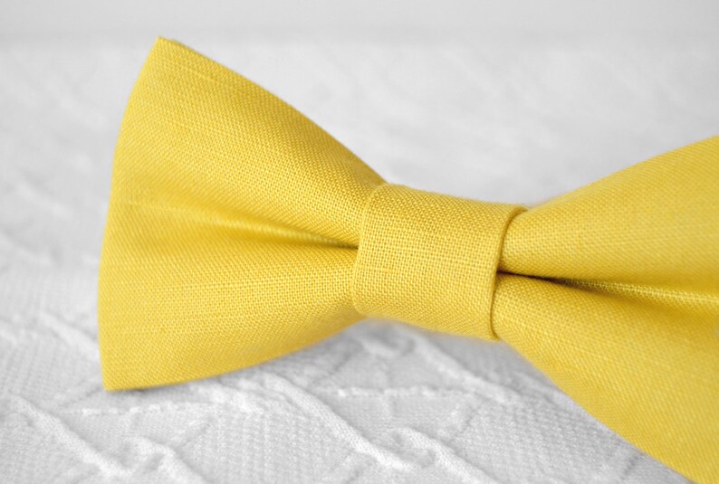 Honey bow tie mustard yellow bow tie honey yellow bow tie Etsy