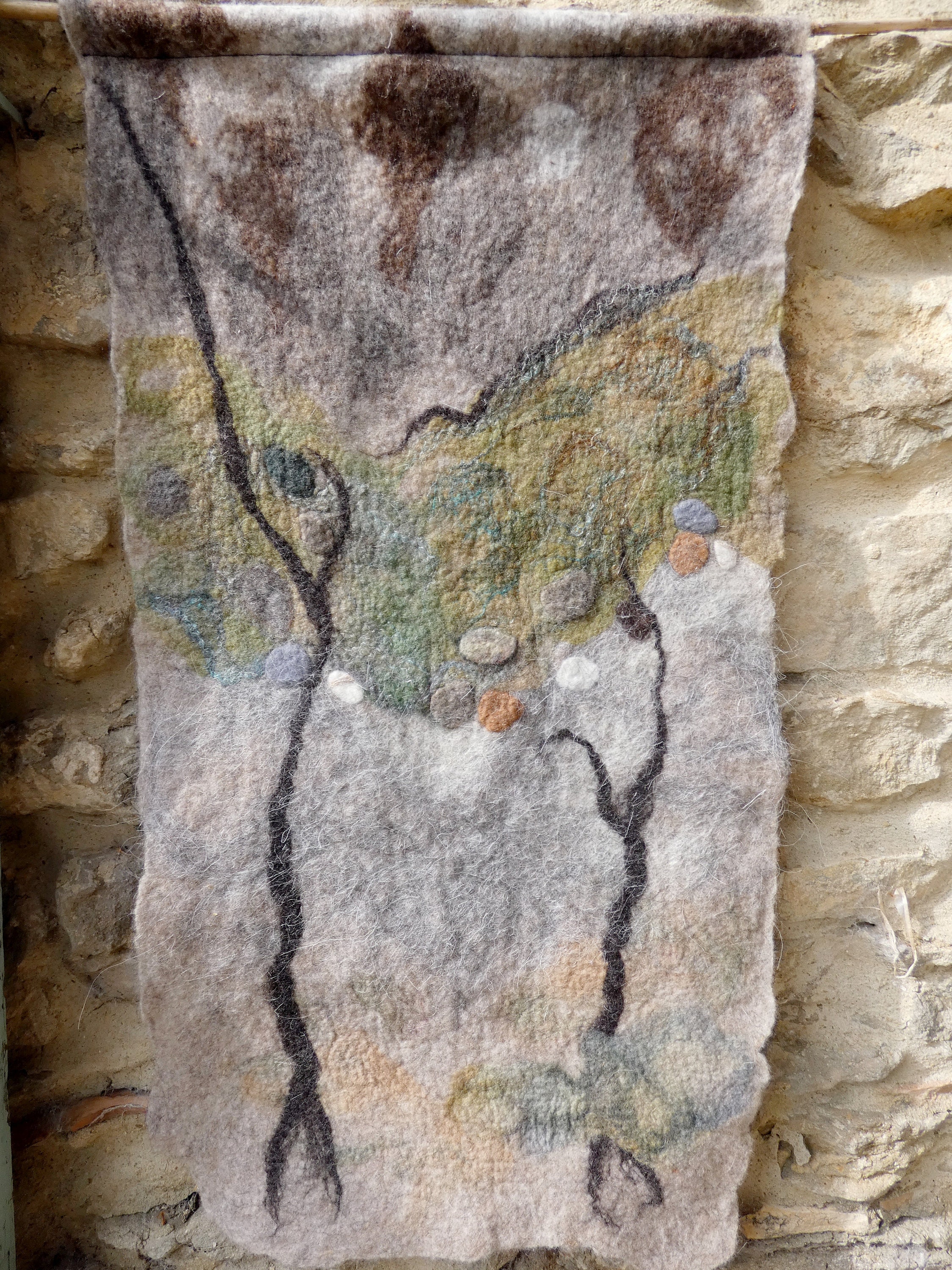 Tenture Decoration Murale Maison Laine Feutrée