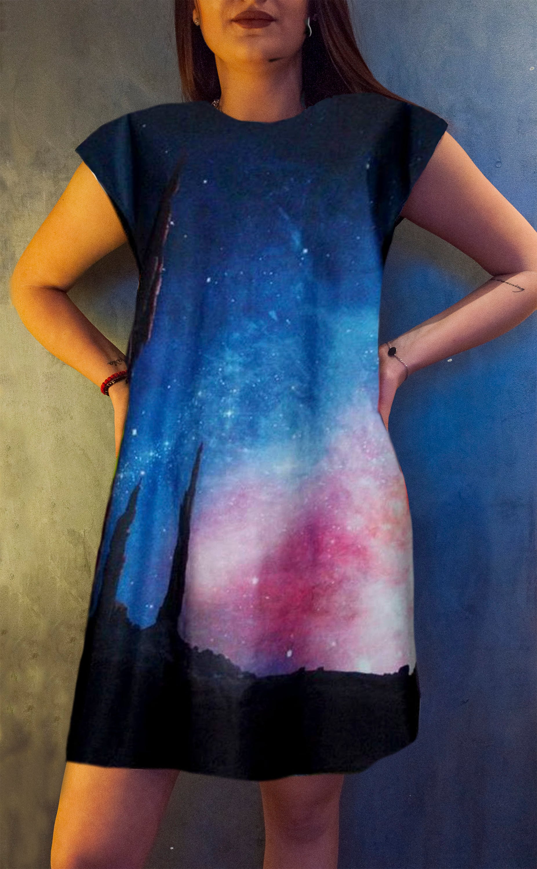 Galaxy Print Formal Dress - Etsy Galaxy Print Formal Dress - Etsy