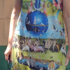Dress with print HIERONYMUS BOSCH, The Garden of Earthly Delights, Art dress,