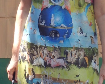 Dress with print HIERONYMUS BOSCH, The Garden of Earthly Delights, Art dress,