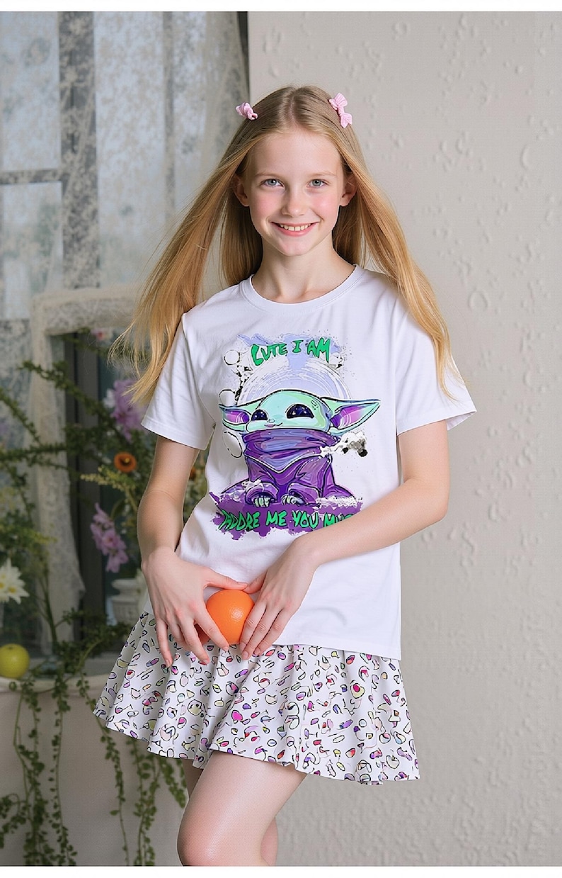 Grogu Baby Yoda T-shirt, Custom Star Wars Gift, Designer Art Print , The Mandalorian and Grogu image 5