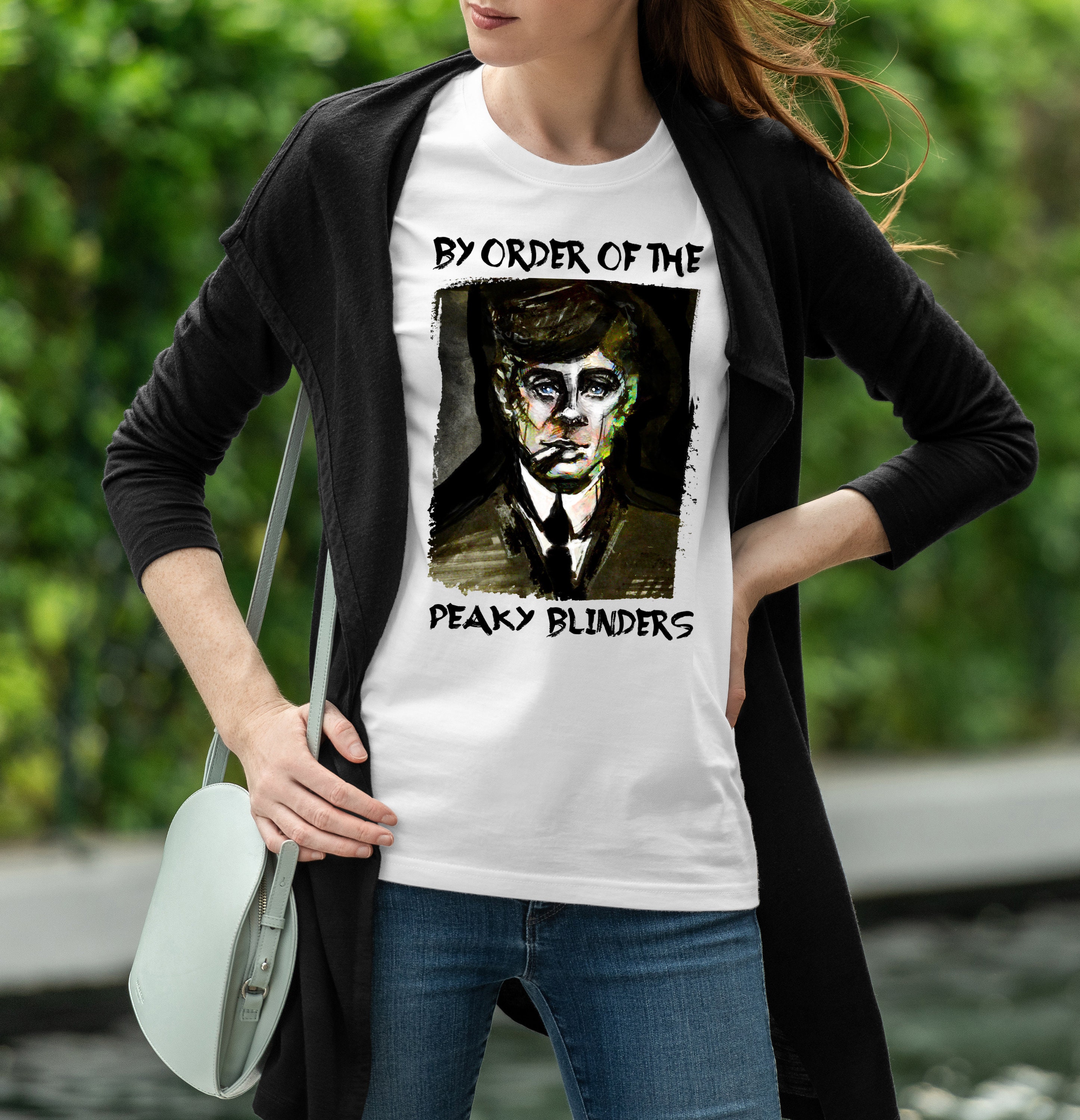 Tommy Shelby T shirt With Original Art Print Thomas SHELBY by