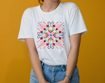 Bulgarian Folk T-Shirt: Traditional Embroidery, Ethno Fashion