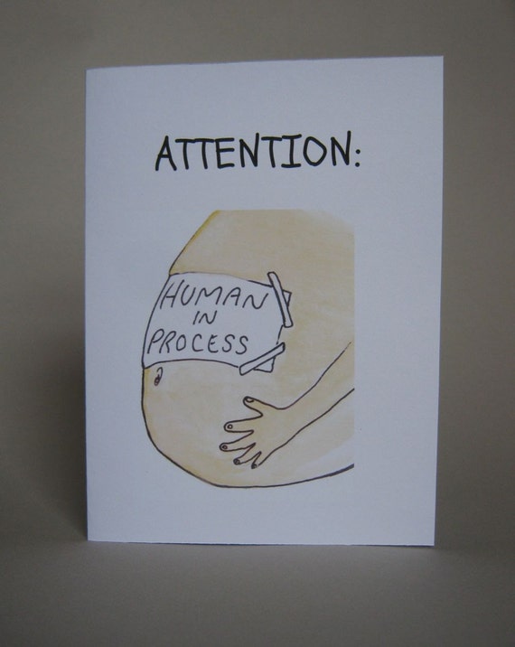 Funny Pregnancy card Pregnancy Announcement cards funny Etsy