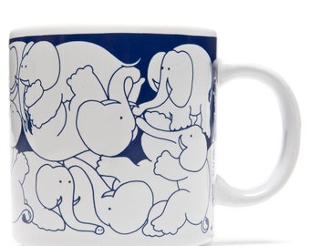 Tasse éléphant Taylor & Ng, série animée "Blue Nitetime" 1979