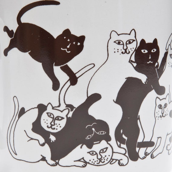 Taylor Ng Cat Mug Animates Series brown Daytime 1979 Etsy UK