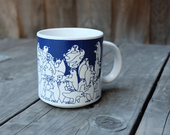 Taylor & Ng Penguin Mug, Animates Series "Blue Nitetime" 1979