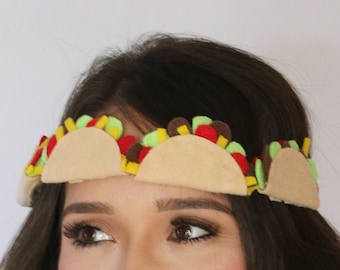 Taco Couronne Taco bandeau sombrero Cinco de Mayo Costume casque mexicain fête d'anniversaire Fiesta chapeau enterrement de vie de jeune fille taco party taco mardi