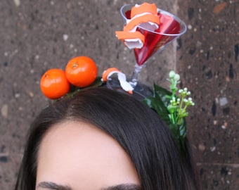 Cosmo Martini Headpiece Martini Costume Girl Birthday Party Crown Party Favors Party Hat Party Crown 21 Martini Glass