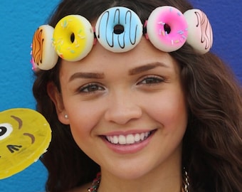 Donut Headband (Donut Headpiece  Donut Jewlery Donut Accessory Halloween Costune Cosplay Accesdories Photography Prop Donut Party Birthday)