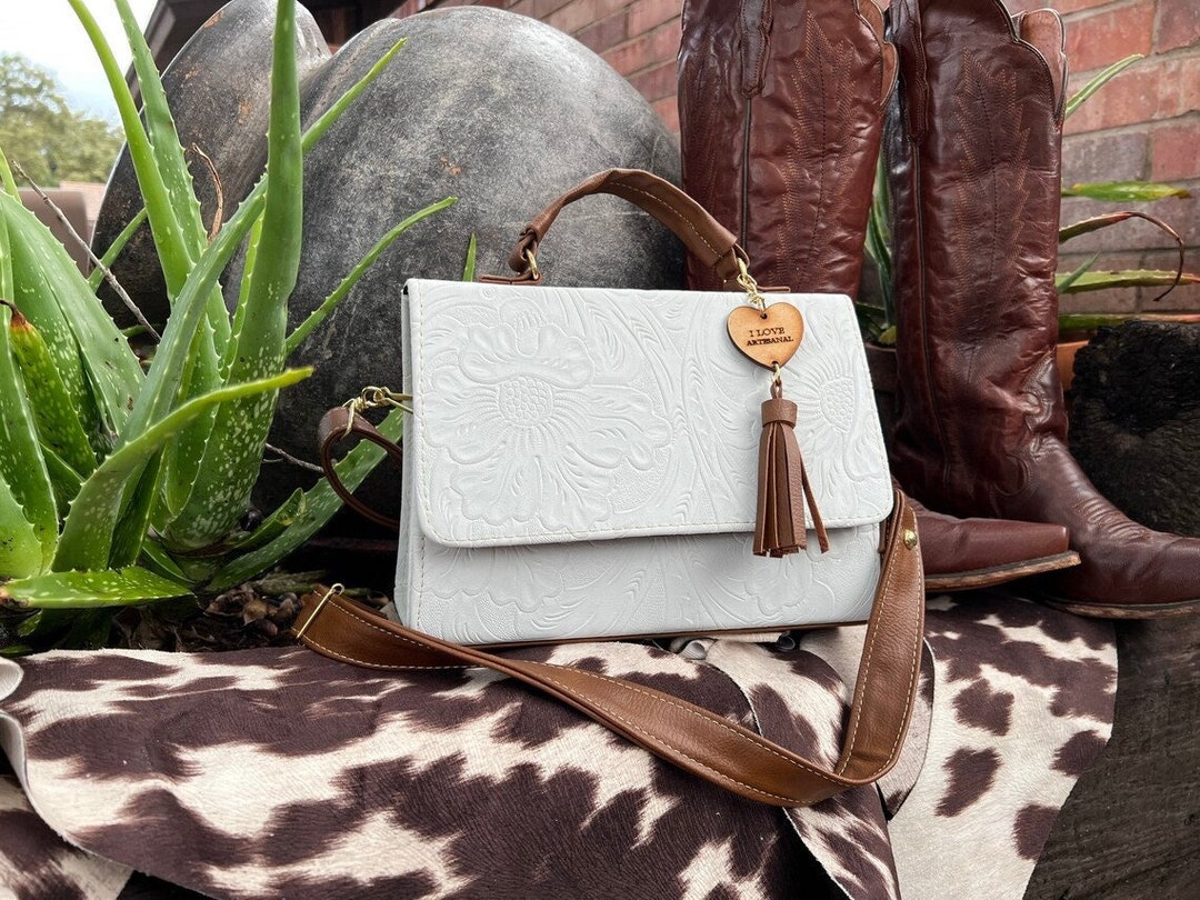 Hand Tooled Leather Purse 100 Real Cow Leather Purse Etsy