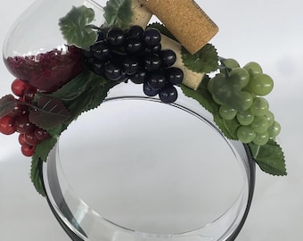 Grapes Corks Wine Cup Crown (Fruits Headpiece Costume Grapes and Vines Wine Counrty Dionysus Greek Napa Valley)