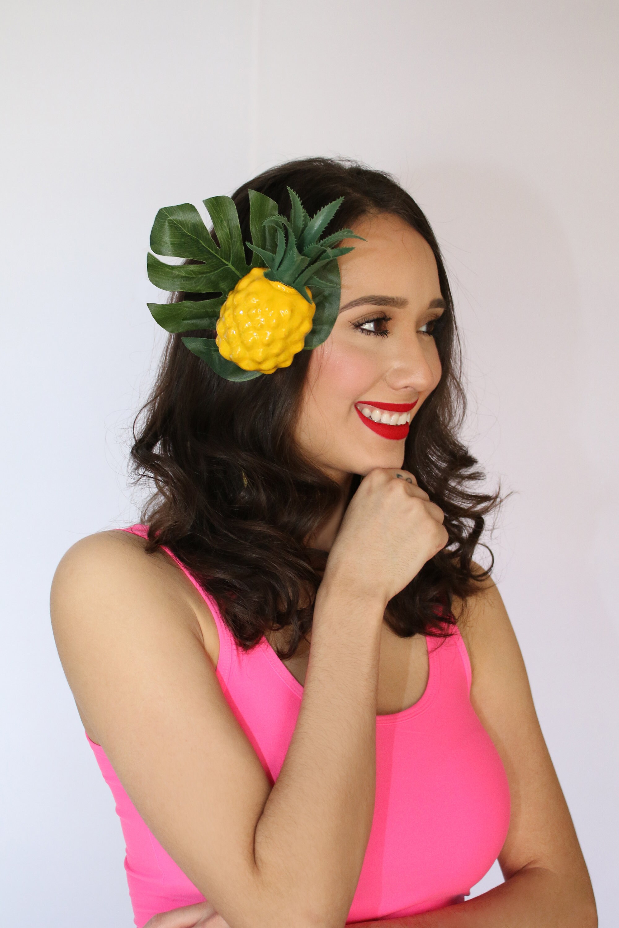 Fruits Flower Crown Headband Fruit Carmen Miranda Headpiece Fruity Costume Pineapple Watermelon