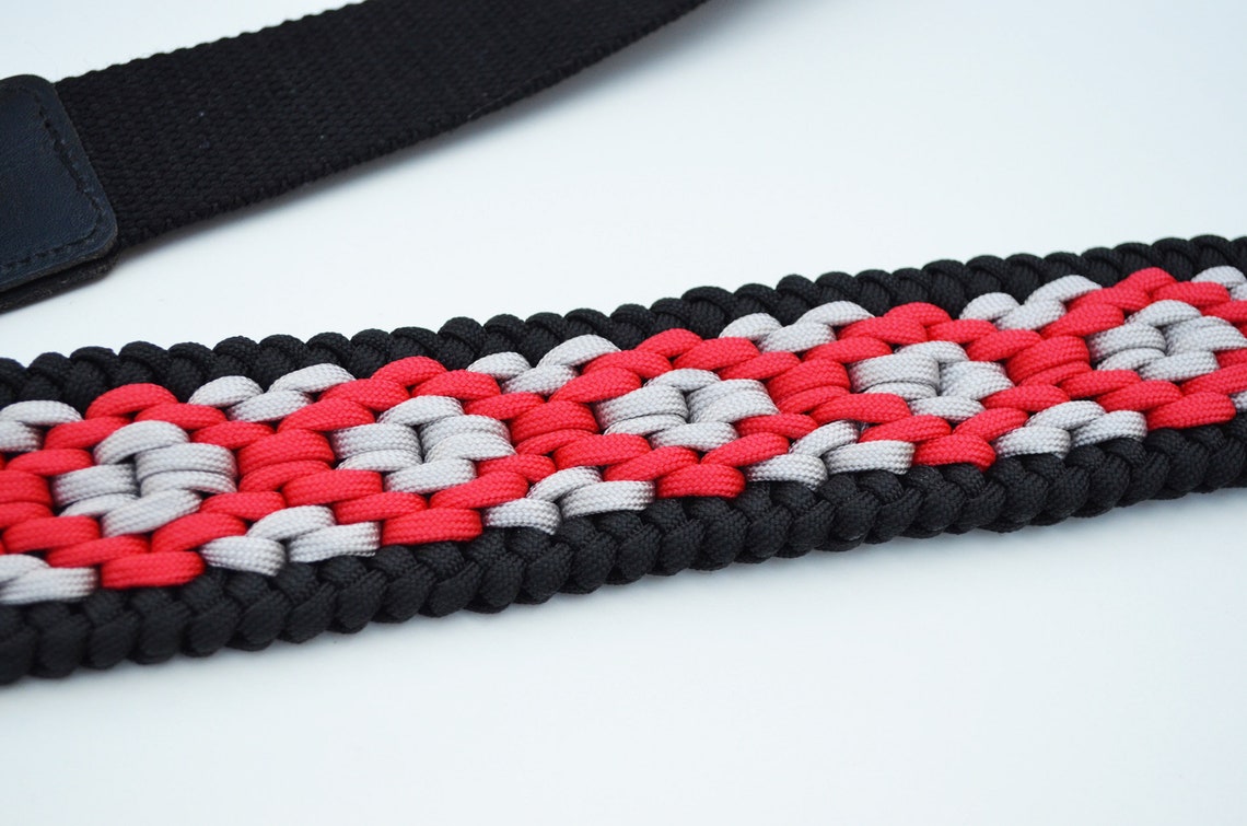 Paracord Guitar Strap 2 Wide Base Acoustic Electric Etsy