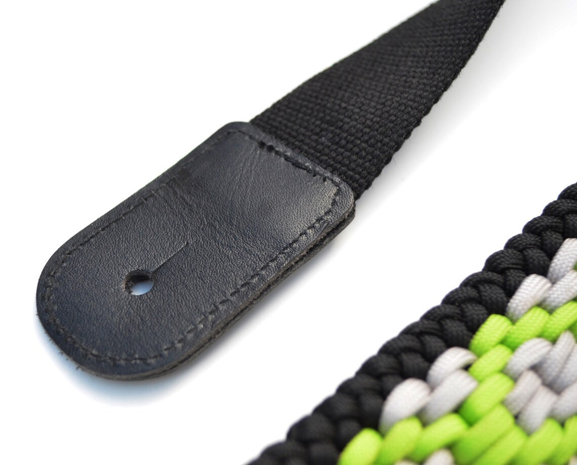 Paracord Guitar Strap 2 Wide Base Acoustic Electric Etsy