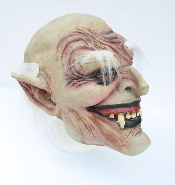 Hallo Bukken beton Halloween Vampier masker enge latex oude Dracula kostuum - Etsy België