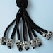 550 Paracord Motorcycle Whip Get Back Whip 1" Ball & Skulls 36" - Gray / Black E - Foto 5