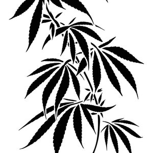 Pot Leaf Stencil – Small (5.75″x6″)