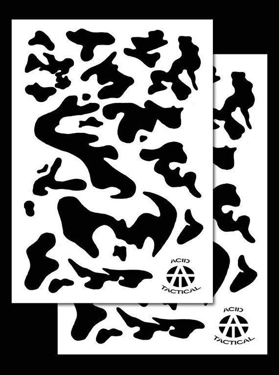  Acid Tactical® 14 Mylar Paint Camouflage Stencils