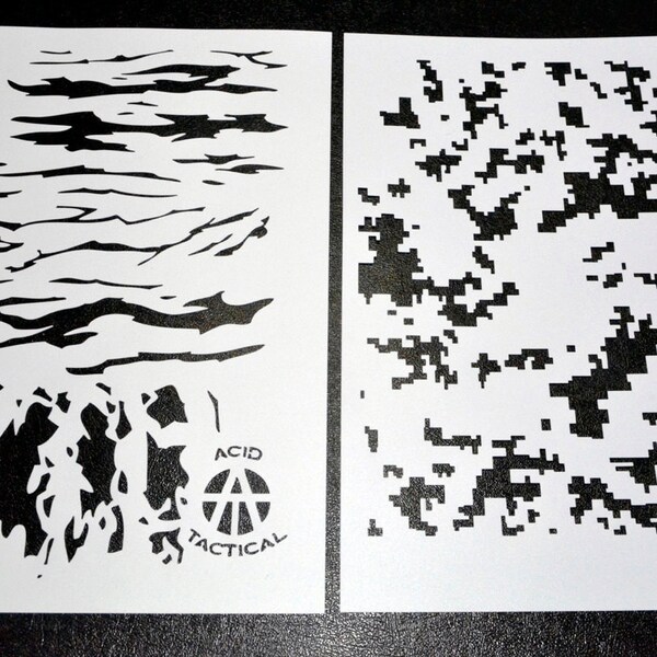 Spray Paint Stencils Camouflage Etsy