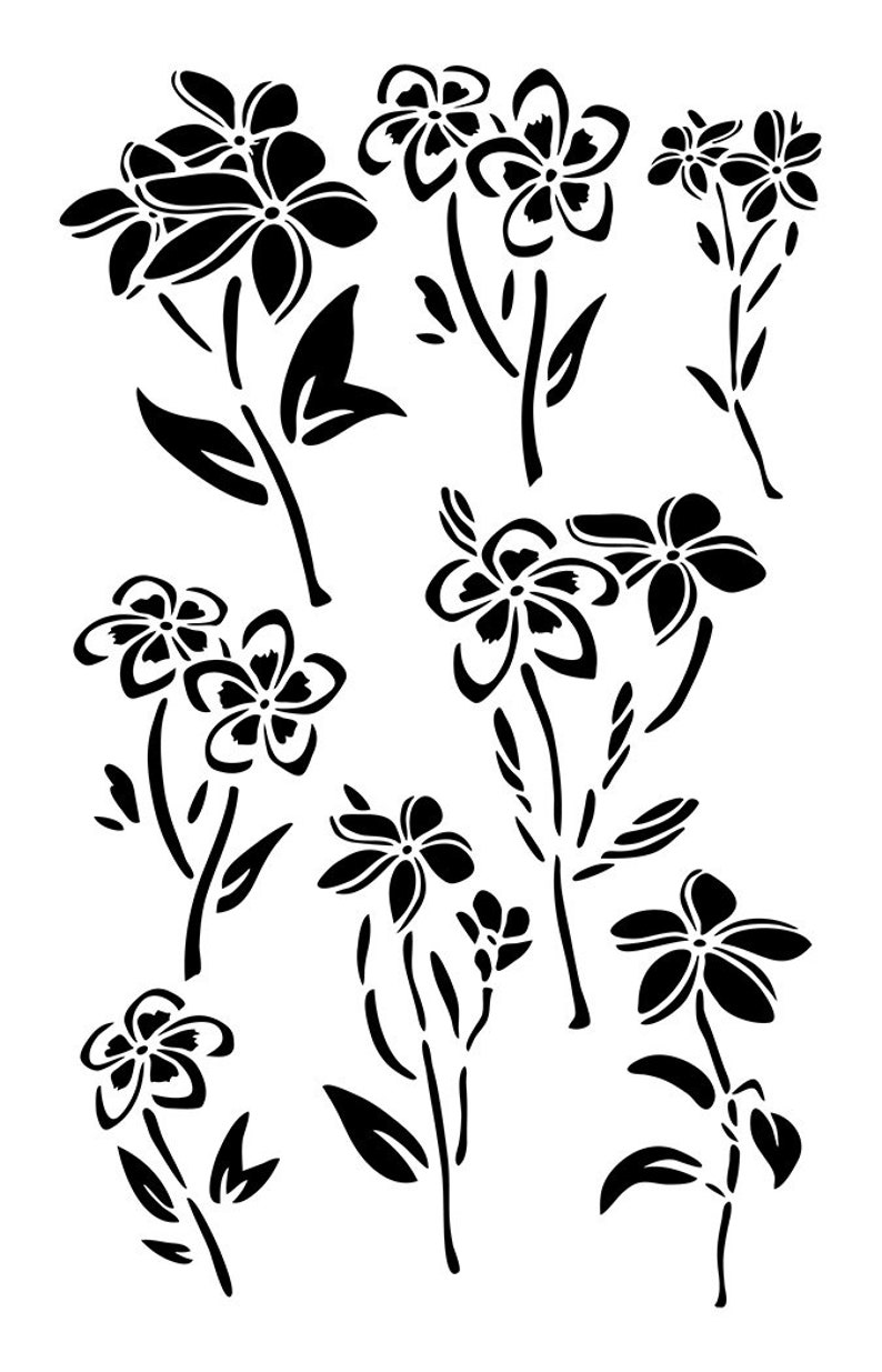 Hawaiian Plumeria Flower Painting Stencils Wall Craft Airbrush | Etsy