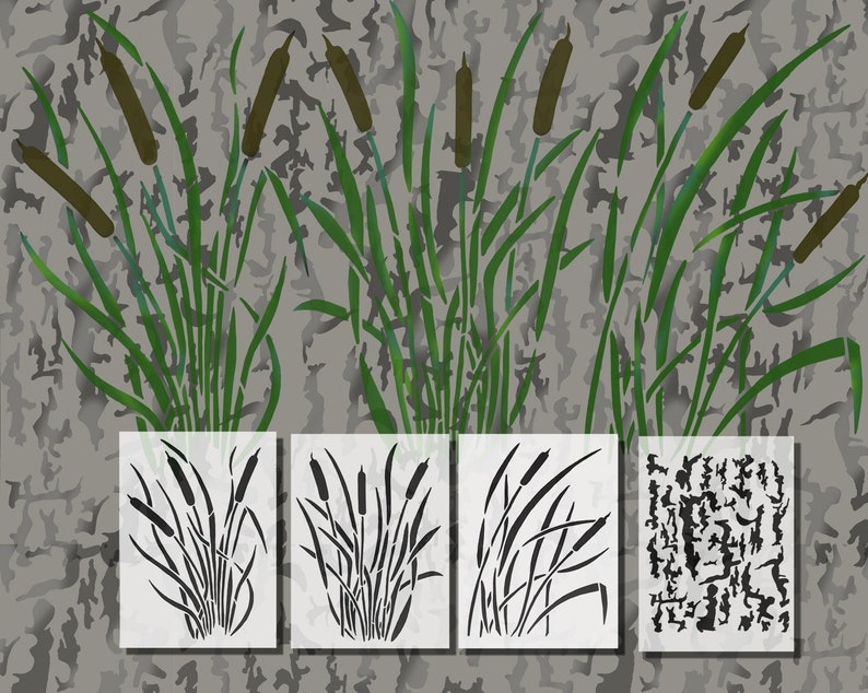 Spray Paint Camouflage Stencils Camo Jon Duck Boat Hunting Etsy