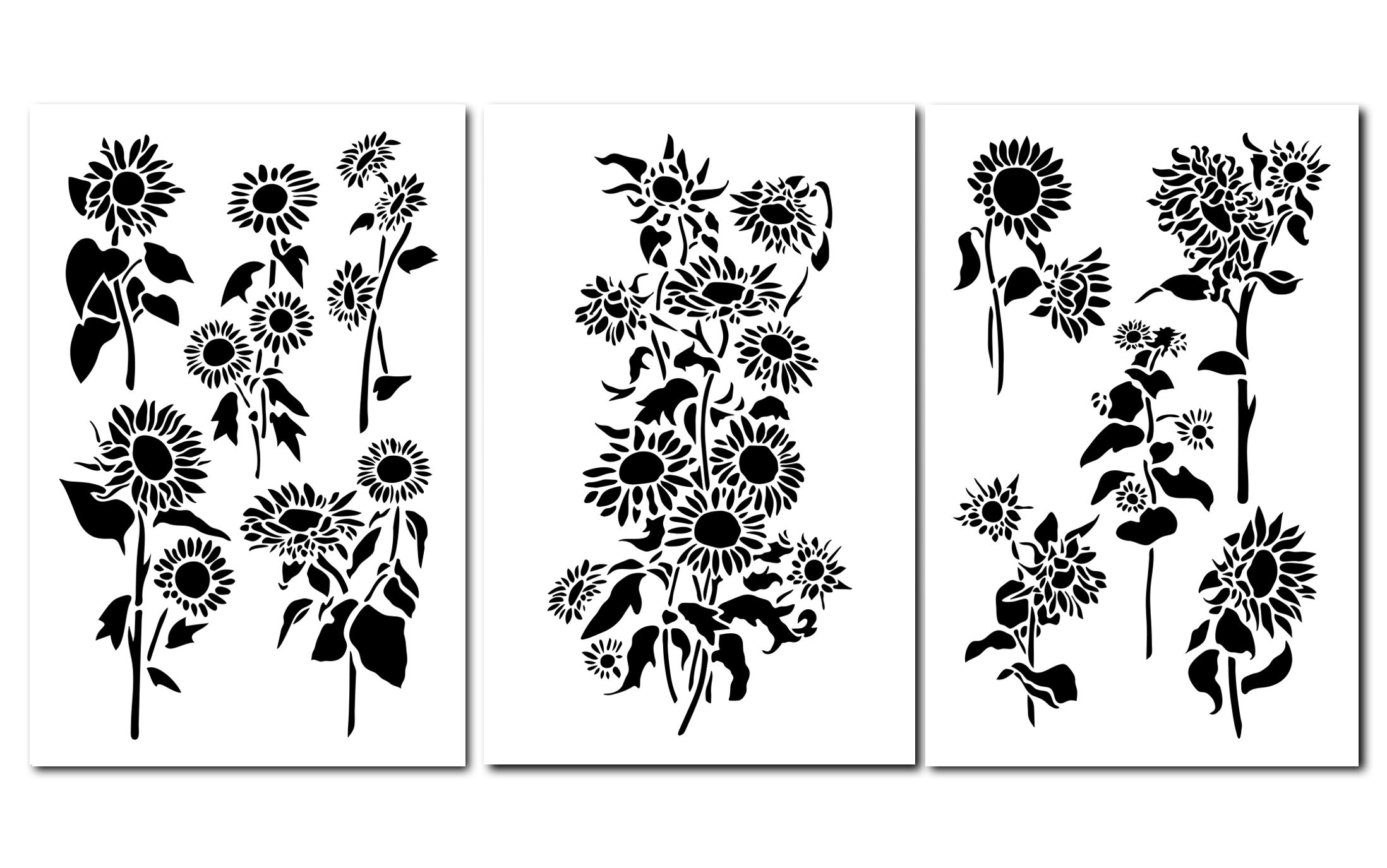 Sunflower Painting Stencils Wall Decorating Airbrush 14 | Etsy