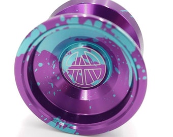 Unresponsive YoYo Trick Magic Anodized Aluminum Metal Yo-yo for Beginners PURPLE SPLASH