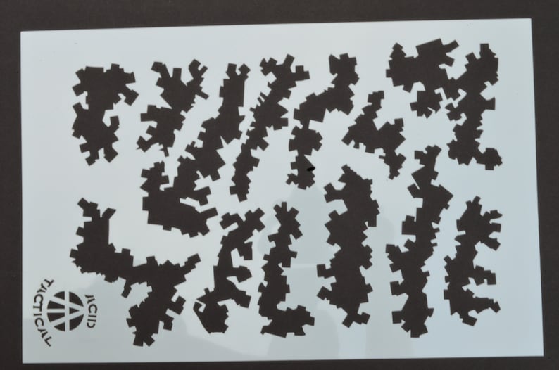 2 pack mylar camo stencils camouflage gun paint duracoat