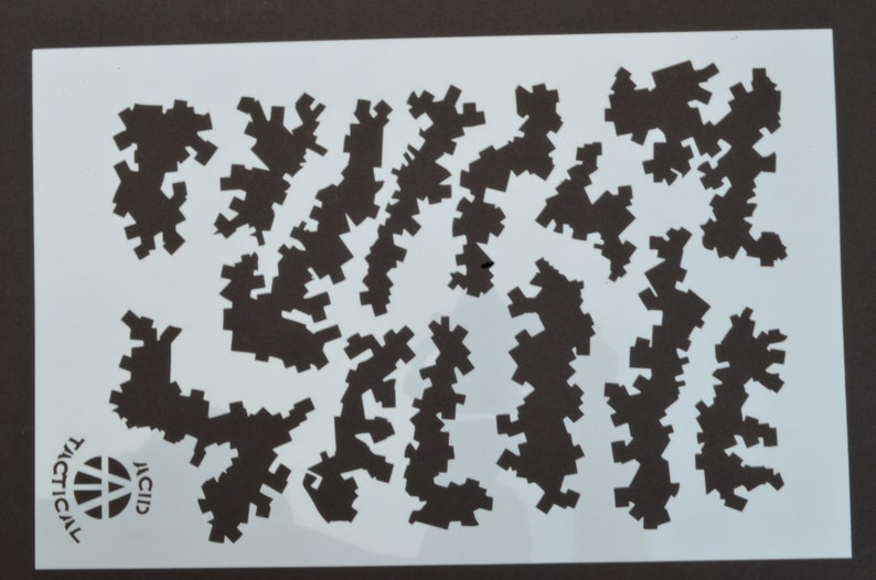thumbnail image 2 of Mylar Camouflage Stencils 10mil DIY Paint Hunting Rifle Gun Rc Camo 8 Pack Set 2 of 9