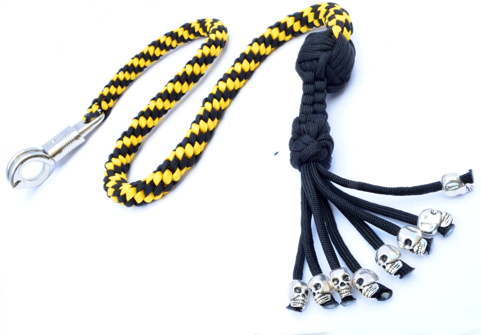 550 Paracord Motorcycle Whip Get Back whip 1 Ball & Skulls Etsy France