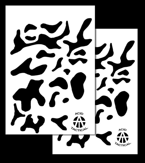 thumbnail image 2 of Mylar Camouflage Stencils 10mil DIY Paint Hunting Rifle Gun Rc Camo 8 Pack Set 2 of 9