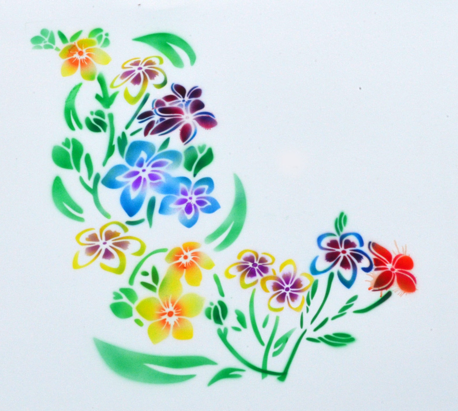 15 Large Flower Stencils for Wall Decore Painting Crafts Art Etsy