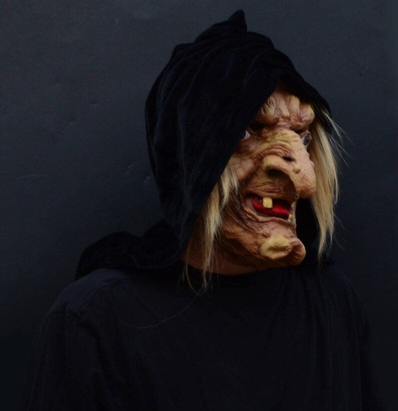 Creepy Scary Halloween Witch Mask Latex Snow White Witch With Etsy