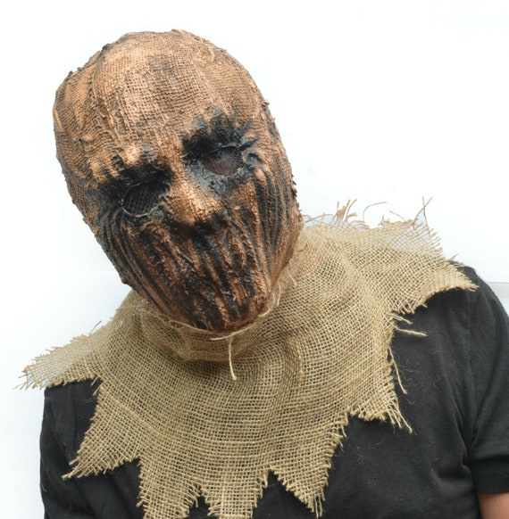 Máscara de disfraz de Halloween de espantapájaros Látex y - Etsy España