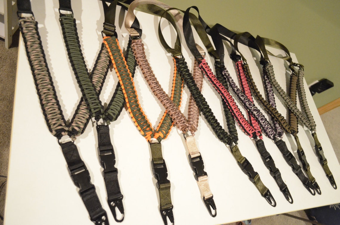 550 Paracord Airsoft Hunting Rifle Sling One point w/hook Etsy