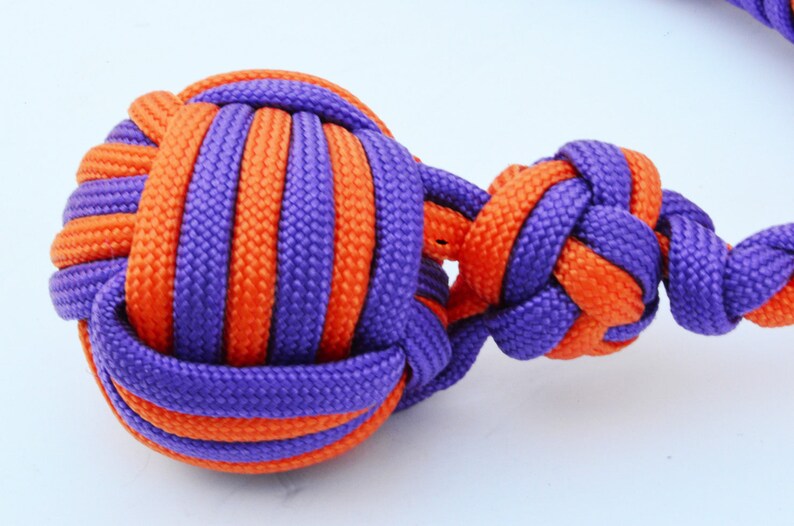 10 Monkey Fist 550 Paracord Keychain 1 Ball Etsy