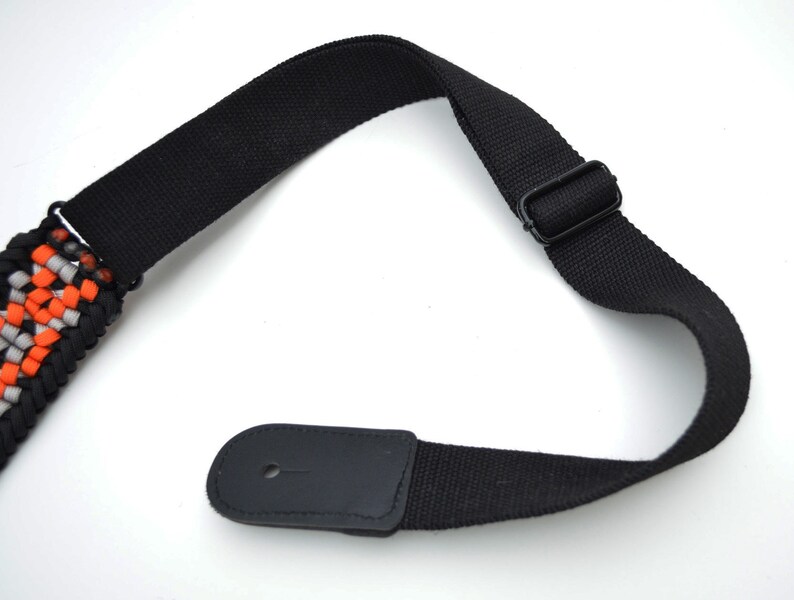 Paracord Guitar Strap 2 Wide Base Acoustic Electric Etsy