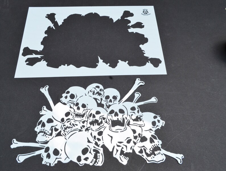 14 Mylar Skull Spray Painting Stencils RC Model Airbrush - Etsy Australia